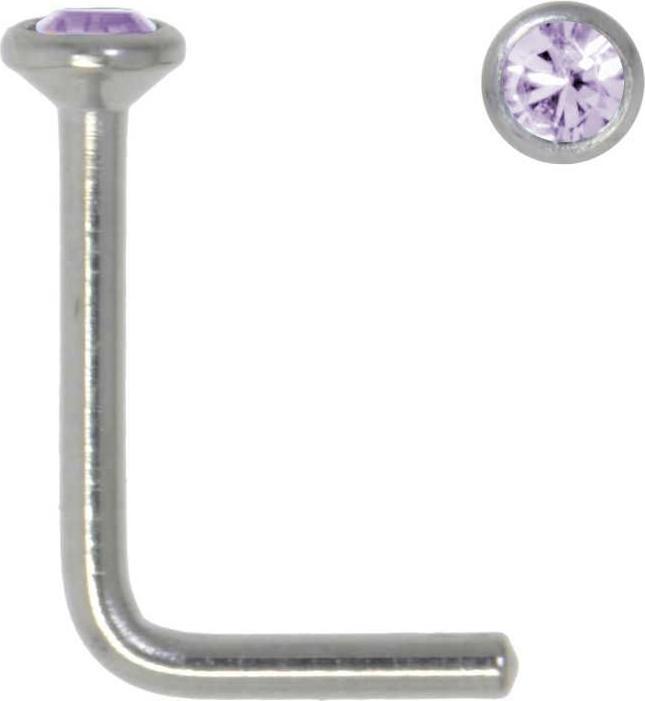 Bijouteria Nasenpiercing (Edelstahl, Kristall)