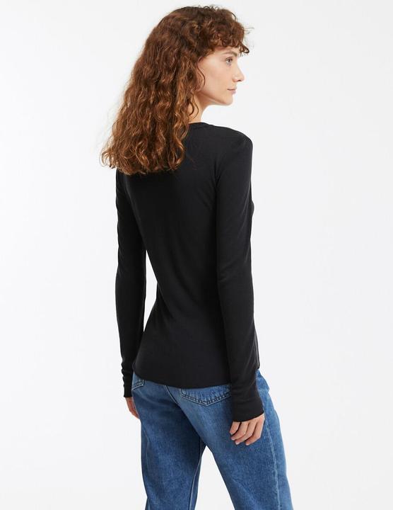 Actual product image La Redoute Collections Langarm-Shirt mit rundem Ausschnitt (L)