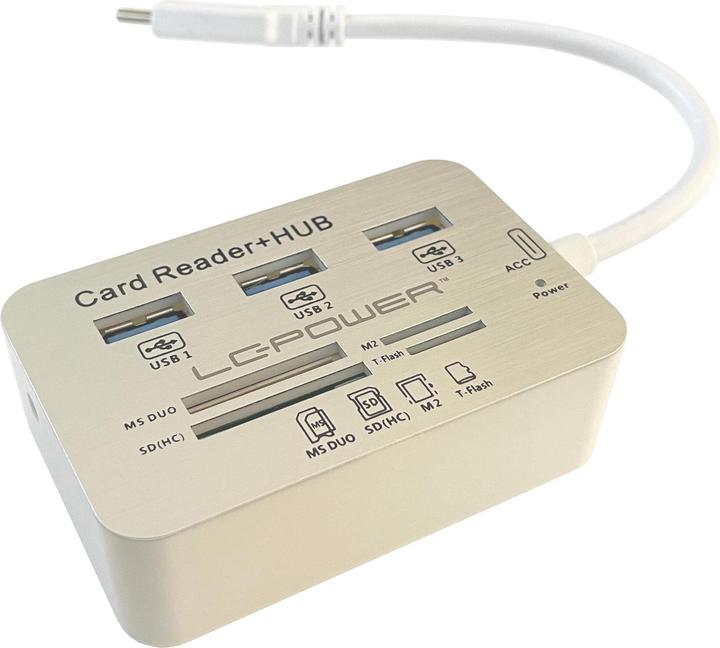 LC-Power USB-Hub LC-HUB-C-CR (USB-C, 7 Ports)