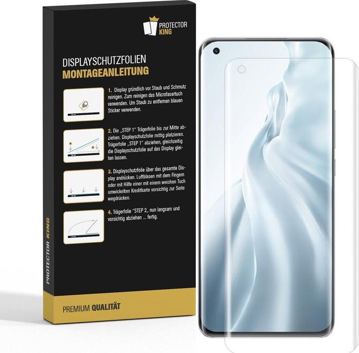 Actual product image Protectorking 4x Premium screen protector 3D CLEAR (4 Piece, Xiaomi Mi 11)