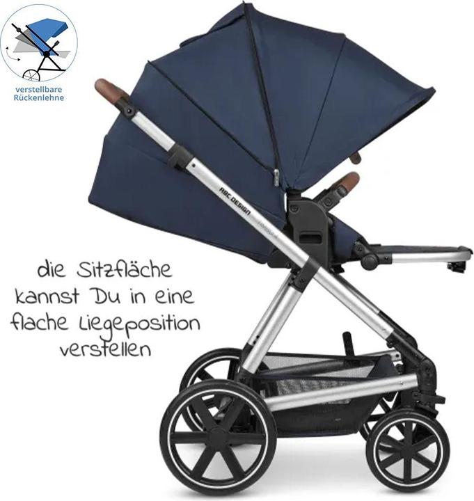 Produktbild ABC Design 3in1 Kombi-Kinderwagen-Set Timbo 4 mit Babywanne