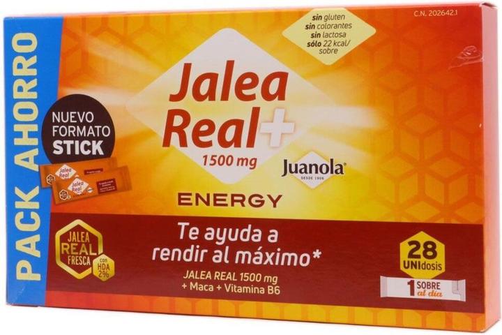 Immagine prodotto Juanola Pappa Reale Energy 1500mg 28 Bustine 10ml - Confezione da 28 (Latte corpo)