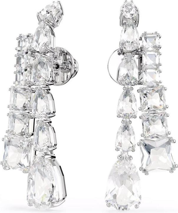 Produktbild Swarovski Matrix Drop Ohrhänger Verschiedene Schliffe Weiss (Swarovski Metall)