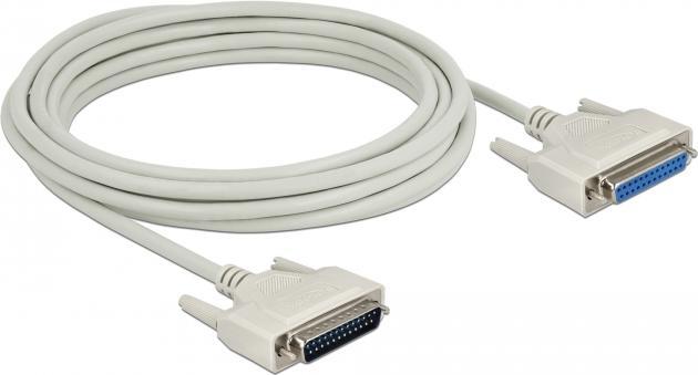 Produktbild Delock Serielles Kabel D-Sub 25 Stecker zu Buchse 5 m (5 m, VGA)