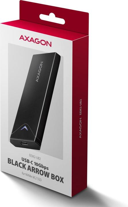 Actual product image Axagon Boitier external USB 3.2 EEM2-UB2 - NVMe M.2 Type 2280 (Noir) (M.2 2280)