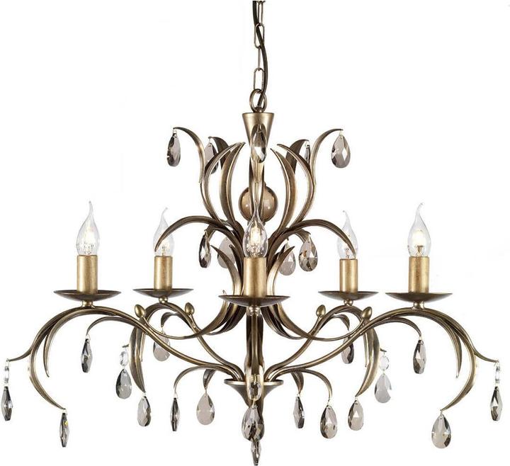 Produktbild Elstead Lighting Lily Kronleuchter E14 5-fach Bronze Patina, Made in UK (72 cm)
