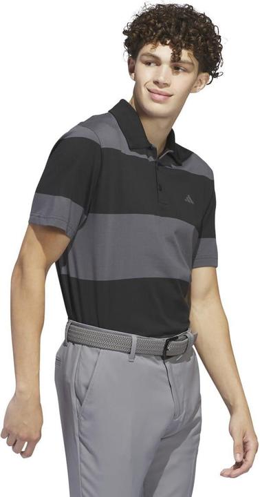 Actual product image adidas Mens Colour Block Stripe Rugby Polo Shirt (L)