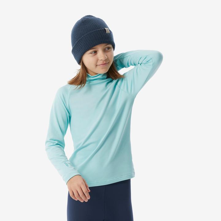 Immagine prodotto Wedze Camicia funzionale da sci per bambini a collo alto - BL 500 turchese (122)