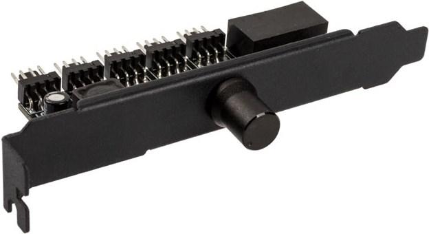 Actual product image Lamptron CP120 V2 PCI bezel fan controller - black (5 Fan)
