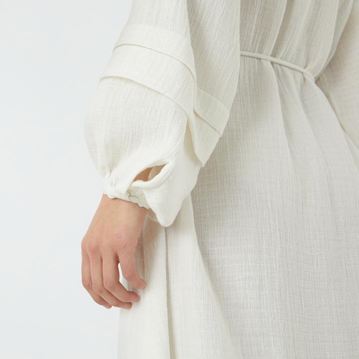 Image du produit La Redoute Collections Longue robe en mousseline avec manches ballon (40)