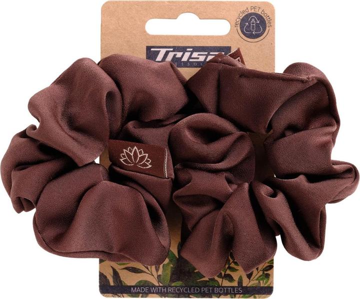 Produktbild Trisa Hair - ECO Satin Scrunchie Braun (Haargummi)