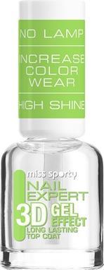 Actual product image Miss Sporty Nail Expert 3D Gel Effect Curing Varnish 8ml (Top coat)