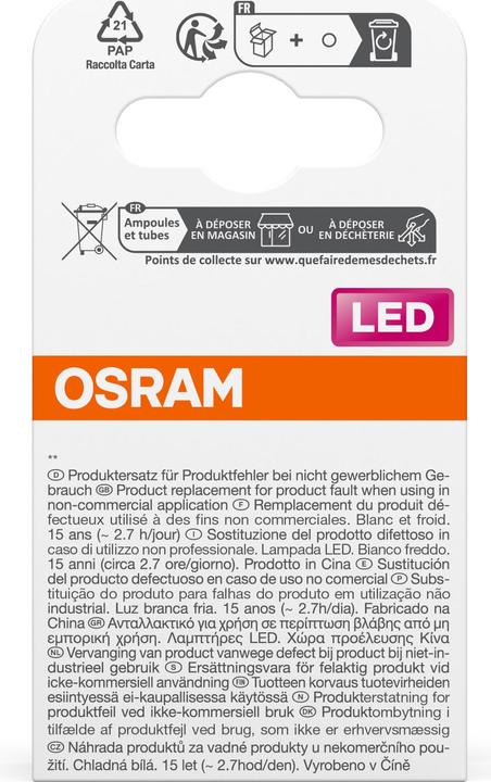 Etichetta energetica Osram Stella Par 16 (GU10, 6.90 W, 620 lm, 1 x, F)