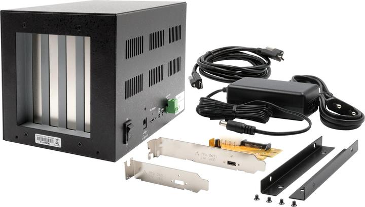 Actual product image Exsys PCI-E to 4x PCIe Expansion Box