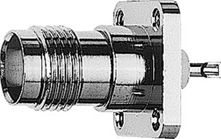 Produktbild Telegärtner TNC-Einbaubuchse mit Flansch 50 Ohm, löt, Z05, a=3-56"=M2.5 (Antennenkabel)
