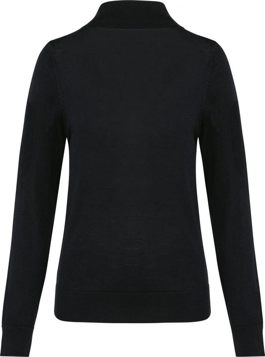 Kariban Merino-Pullover mit Rollkragen, Damen