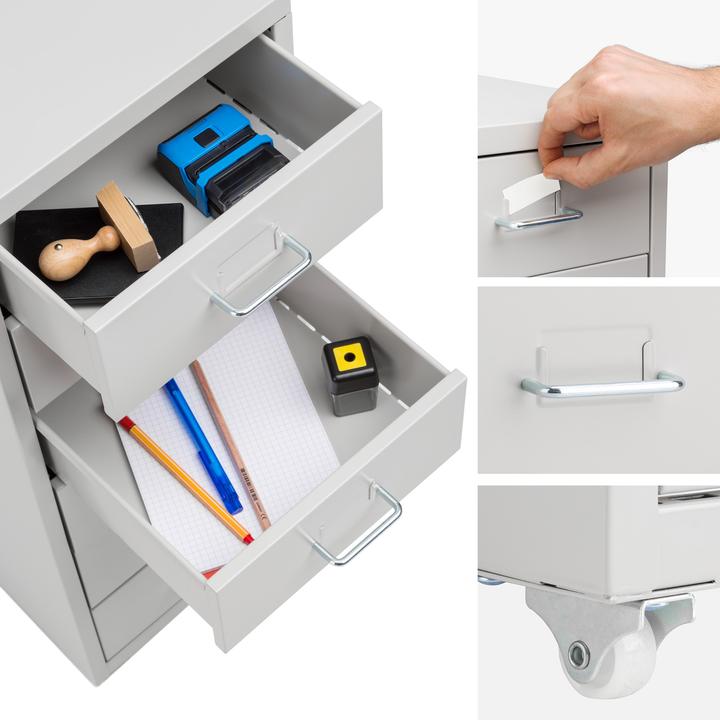 Actual product image tectake Roll container (41 x 28 x 69 cm)
