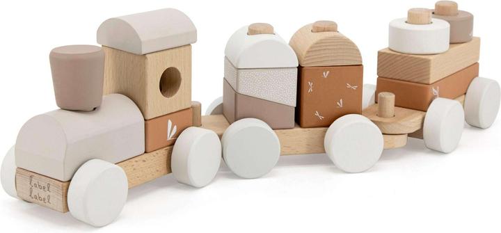 Actual product image Label Label Eisenbahn aus Holz – Nougat