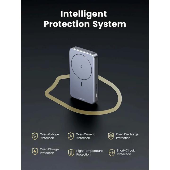 Productafbeelding Ugreen UGREEN10000mAhMagnetischeDraadlozePowerBank(SpaceGray) 15086 (10000 mAh, 20 W, 37 Wh)