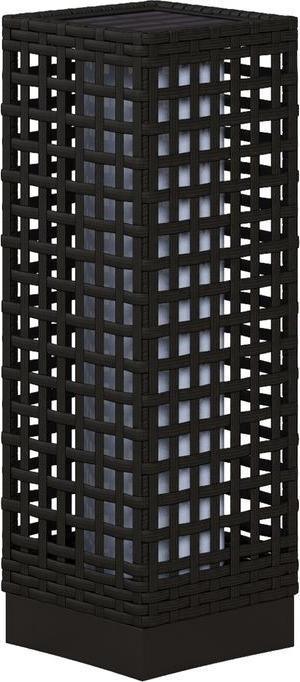 Immagine prodotto Swisshandel24 Luce solare, Lampada solare in rattan, Luce da sentiero impermeabile con sensore di luce, Luce da (15 lm, IP44)