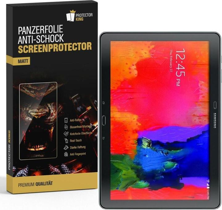 Actual product image Protectorking 4x Panzerfolie Anti-Shock matt entspiegelt (4 Piece, Galaxy Note Pro 12.2)