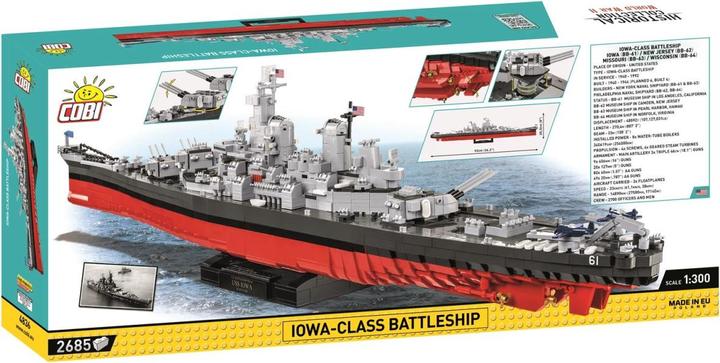 Actual product image Cobi Battleship Iowa class