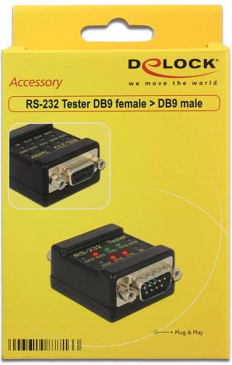 Actual product image Delock RS-232 tester DB9 socket (0.05 m)