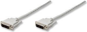 Produktbild Manhattan DVI-D Monitorkabel DVI-D Stecker auf DVI-D Stecker (Single Link), Beige, 1,8 m (1.80 m, DVI)