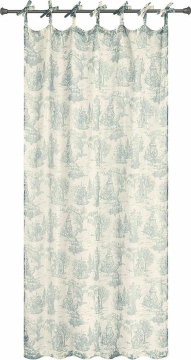 Produktbild Loberon Gardine Dedwen hellblau/creme (H)