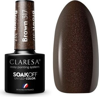 Claresa 317 Brauner UV-Nagellack 5ml (Brown, UV-Gel Lack)
