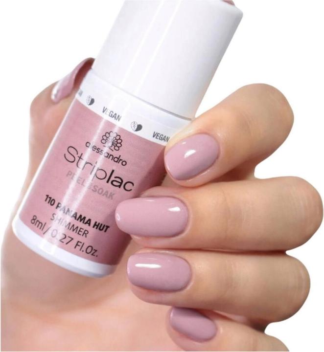 Actual product image Alessandro Striplac Peel or Soak (Panama hat, UV gel varnish)