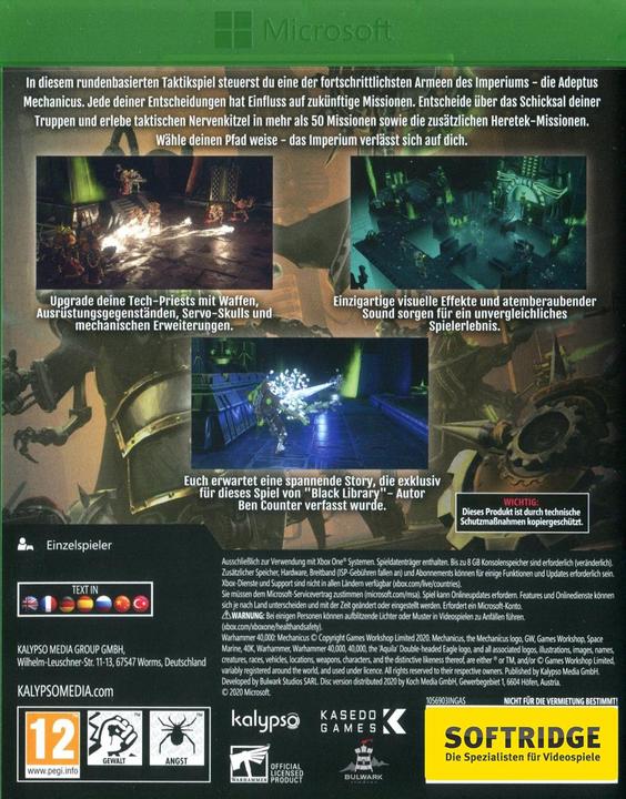 Produktbild Warhammer 40,000: Mechanicus (Xbox One X, Xbox Series X, DE)