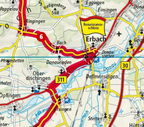 Produktbild Motorradkarte Schwäbische Alb 1 : 200 000 200000