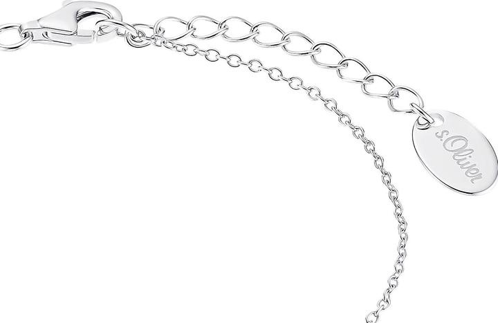 Image du produit S.Oliver Bijoux de bras pour femmes, 925 en argent sterling zirconium Infinity (20 cm, Argent 925)