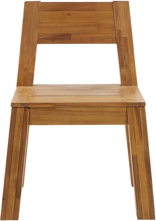 Image du produit Beliani Ensemble de meubles de jardin en acacia marron clair 6 places LIVORNO (225 cm)