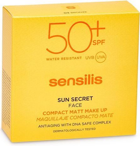 Actual product image Sensilis Make-up Compact Spf50+ Bronze 10g (03 SPF 50, Highlighter, 0.50 g)
