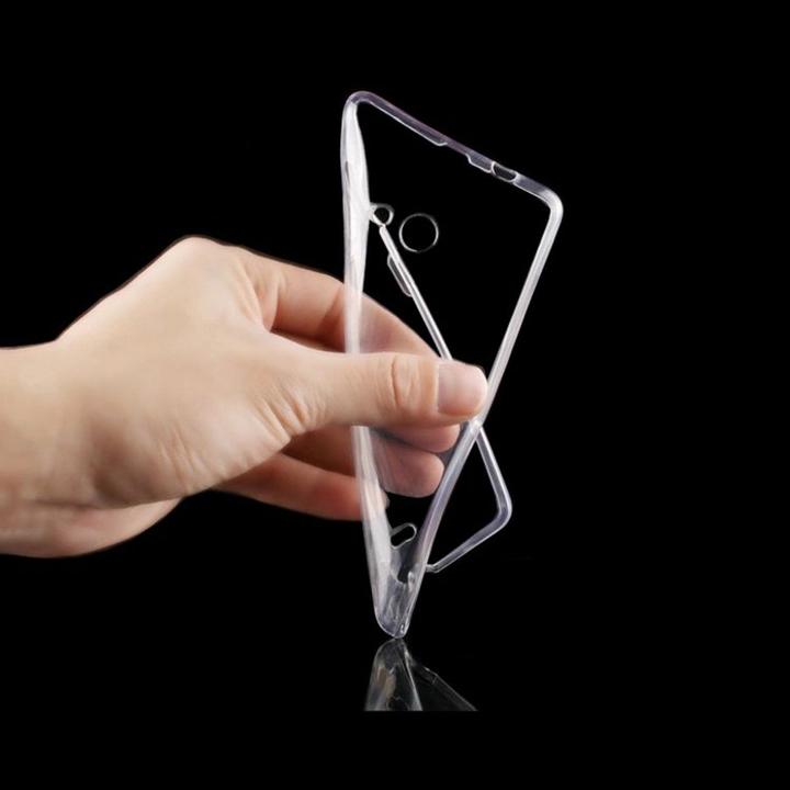 Produktbild König Design Microsoft Lumia 435 Hülle Transparent Silikon Case durchsichtige Handyhülle (Nokia Lumia 435)