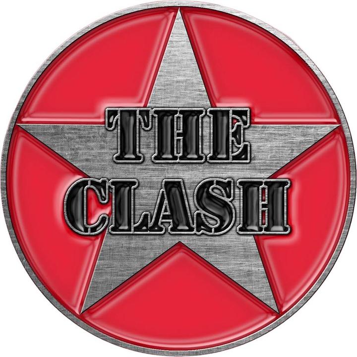 The Clash Militär Abzeichen Metall Logo