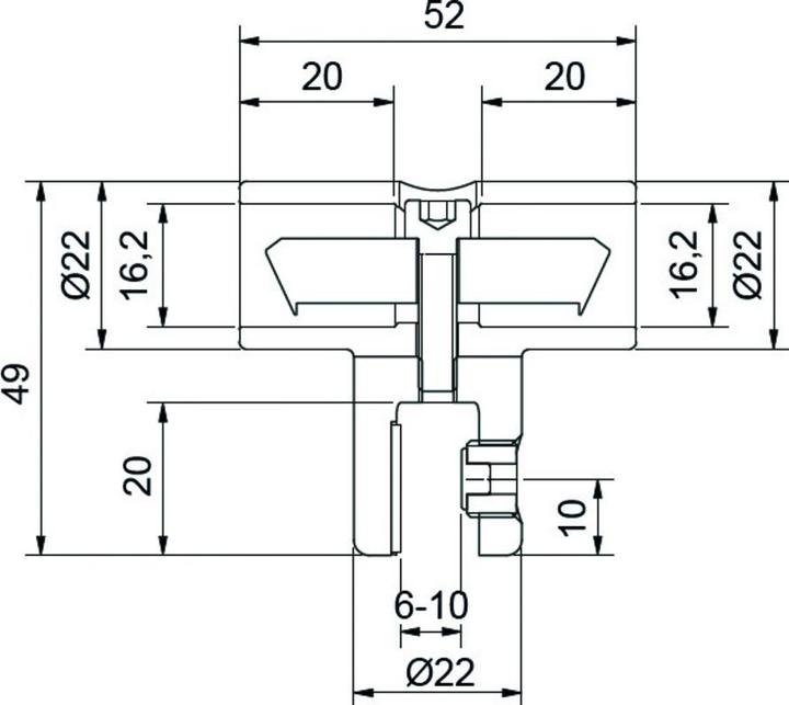 Produktbild Pauli+Sohn Adapter für Stabilisationsstangen 8747