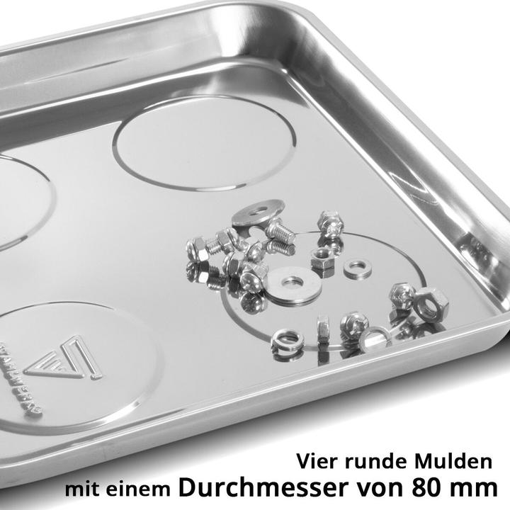 Produktbild Stahlwerk Magnetschale MS-30 ST 3er Set 270 x 292 x 30mm Magnetteller Haftschale (3 x)