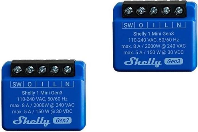 Shelly 1 Mini Gen3 x2 (Schaltaktor)