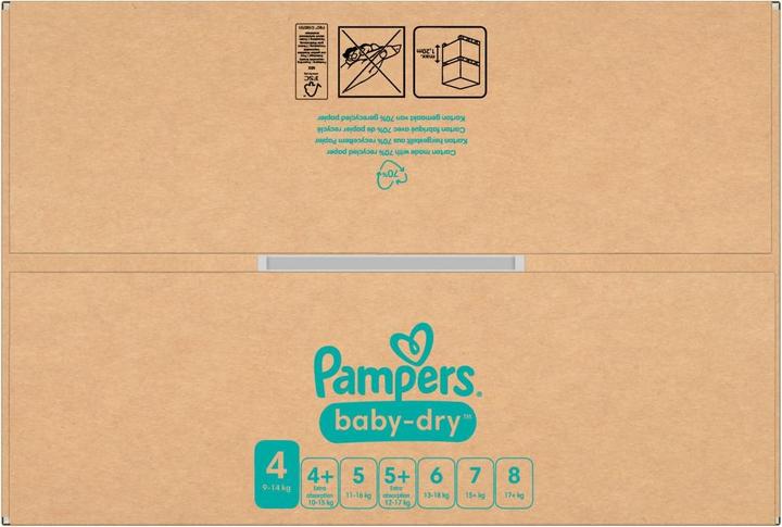 Actual product image Pampers Baby-Dry (Size 4, Monthly box, 204 Piece)