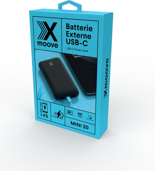 Immagine prodotto Livoo Mini20 - Batteria esterna USB-C da 18 W - 20.000 mAh (20000 mAh, 18 W, 18 Wh)