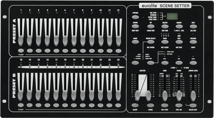 Actual product image Eurolite DMX Controller Scene Setter 24-channel 48.30cm (19"") design, music control