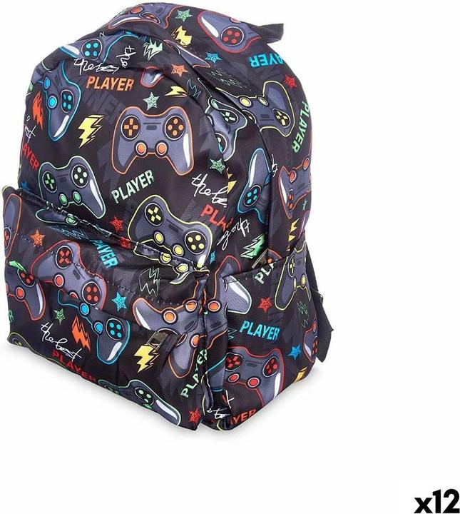 Actual product image Pincello School Bag Games Multicolour 28 x 12 x 22 cm (12 Units)