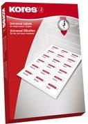 Produktbild Kores Universal-Etiketten, 105,0 x 42,3 mm, weiss, GP ohne Rand