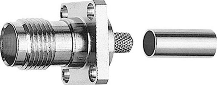 Produktbild Telegärtner TNC-Kabeleinbaubuchse mit Flansch 50 Ohm, crimp/crimp, A1005, Z54, G01 (RG-58 C/U) (Antennenkabel)