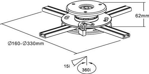 Produktbild InLine Befestigungskit (Decke)