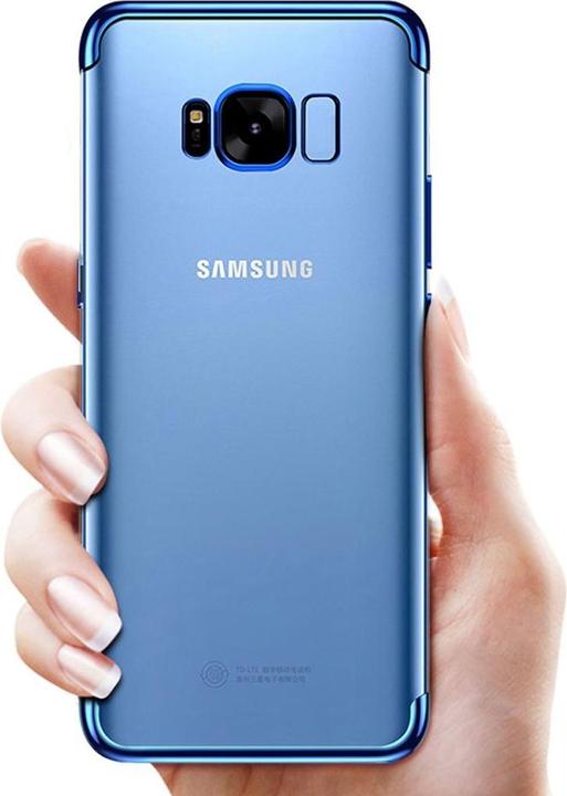 Produktbild König Design Handy Hülle Schutz Case für Samsung Galaxy S8 Durchsichtig Transparent Blau Neu (Samsung Galaxy S8+)