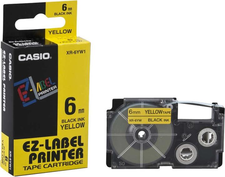 Produktbild Casio KR-6YW1 Selbstklebende Etiketten (0.60 cm, Gelb)